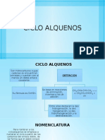 Cicloalquenos: propiedades y nomenclatura