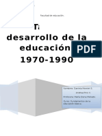 Taller Desarrollo de La Educación Año 1970-1990
