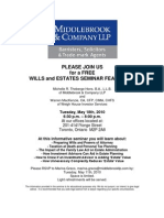 Wills and Estates Seminar 20100518