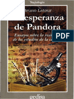 Latour - 2001 - LA ESPERANZA DEPANDORA de Los Estudios de La Ciencia Bruno Latour