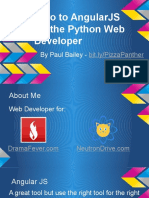 Introduction to AngularJS for the Python Web Developer