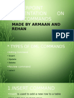 POWERPOINT ON DML COMMANDS