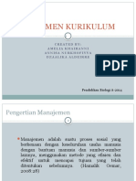 Manajemen Kurikulum