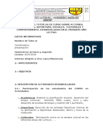 Informe de Tutor