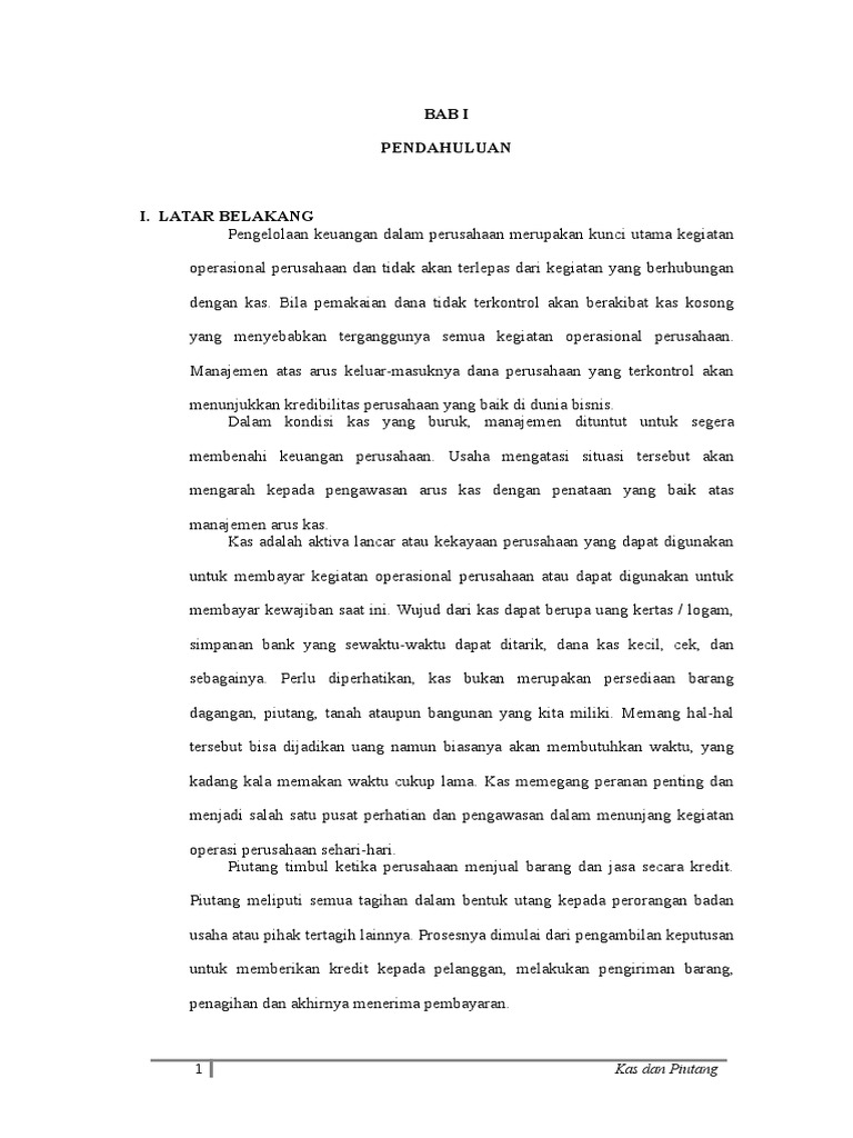 Makalah Kas Dan Piutang