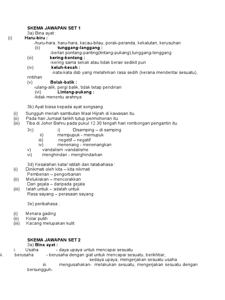 Skema Jawapan Jawahir Tatabahasa Pdf