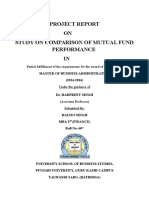 Project Report ON Study On Comparison of Mutual Fund Performance IN