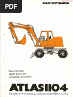 Atlas 1004 Bagger Ersatzteilliste Parts List Catalogue de pieces 4/1989