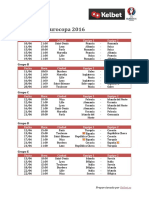 Calendario Eurocopa 2016