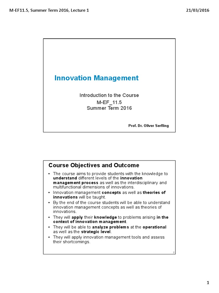 00 - Introduction To The Course | PDF | Organisation For Economic Co ...