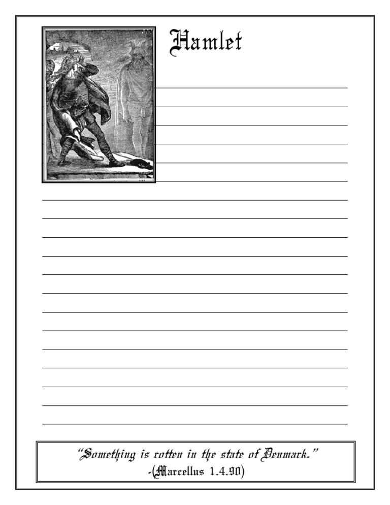 Hamlet Note Booking Page | PDF