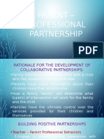 Parent - Professional Partnership