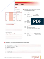 Grammar-EXTRA Inspired 1 Unit 4 Present Progressive PDF