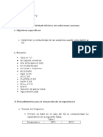 1 Experimento Conductividad - Experiencia N°2 Del Informe 4