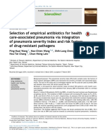 Selection of Empirical Antibiotics For Health Care-Associated Pneumonia Via Integration of Pneumonia Severity Index and Risk Factors of Drug-Resistant Pathogens