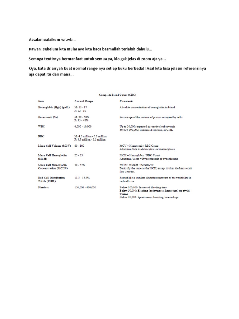 Normal Lab Values Reference Guide | PDF | Blood Plasma | Ventricle (Heart)