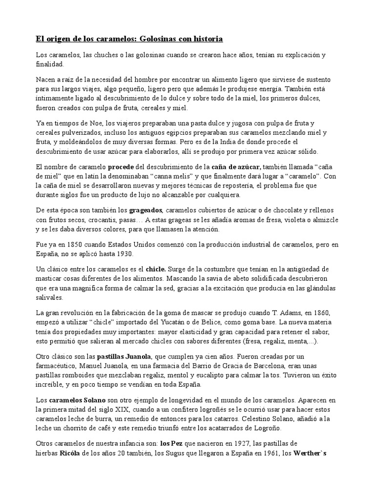 Empresa de Caramelo | PDF | Caramelo | Postres