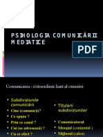 2.PsihologiaPsihologia comunicării mediatice Comunicării Mediatice