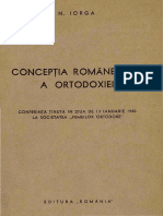 Conceptia romaneasca a ortodoxiei