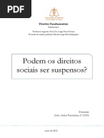 João Passinhas - Suspensão de Direitos Sociais