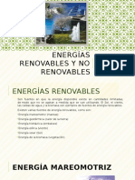 Energías Renovables y No Renovables