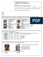 Avaliação Diagnóstica de Matemática Do 8º Ano PDF