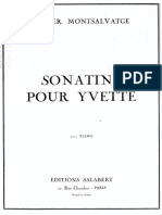 Montsalvatge - Sonatine Pour Yvette