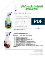 2014 Catálogo Green Wash 3 S.A de C.V.
