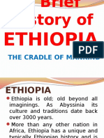 Brief History of Ethiopia - The Cradle of Mankind