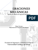 Operaciones mecánicas minerales