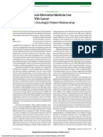 2016 Zachariae Complementary and Alternative Medicine Use Among Patients With Cancer- A Challenge in the Oncologist-Patient Relationship