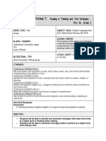 Reading and Test Strategies Mini Lesson Formal 3