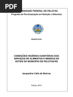 Cond. Hig. Sanitárias de Hotéis