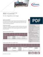 Infineon-Product Brief 800V CoolSET Integrated Powerstage-PB-V01 00-En
