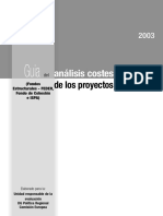 Analisis de Los Costos Beneficios Del Los Proyectos de Inversion