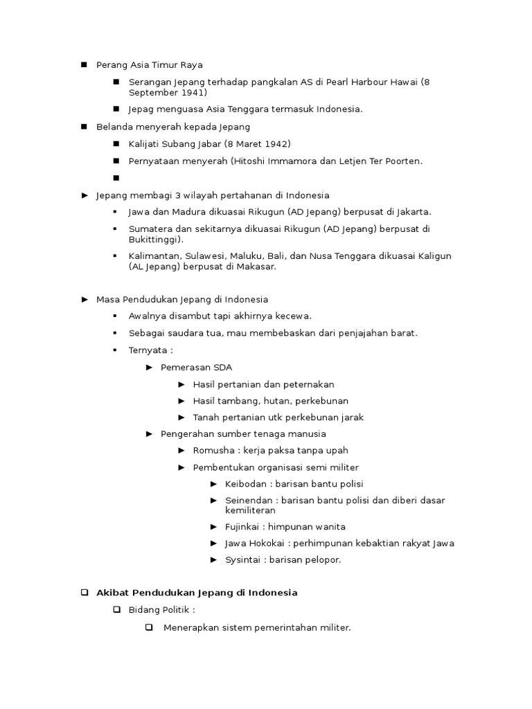Penyebab Kekalahan Jepang di Asia Timur Raya | PDF | Politik | Sejarah