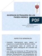 Inversion Extranjera en Los Paises Andinos