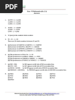 Answers: Class - VI Mathematics (Ex. 2.1)