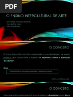 Interculturalidade no ensino de Arte