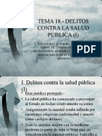 TEMA 18.- Delitos Contra La Salud Publica I