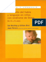 Desarrollo Del Habla y Lenguaje en El Nino Con Sindrome de Down 0 a 3 Anyos - Perera y Otros - Libro