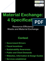 Material Exchange: UK Wide Social Enterprises, (Shown at SECBE Events Reading & Brighton)