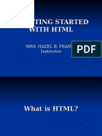 Getting Started With HTML