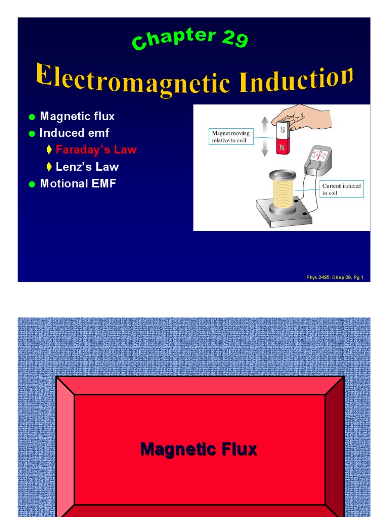 Flux Induced Emf Lenz's Law Motional EMF PDF