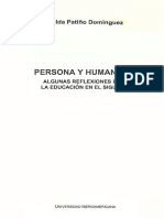 Patiño Dominguez Hilda Ana Maria - Persona Y Humanismo - Algunas Reflexiones Para La Educacion en El Siglo XXI
