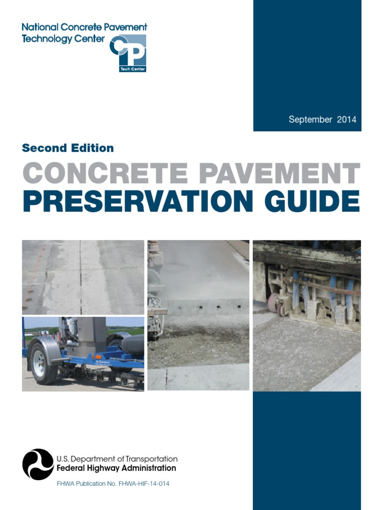 Concrete Pavement Preservation Guide | PDF | Road | Road Surface