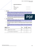 Inspection Operation 14: Item Code Number Task Zone Mech IN-SP Remarks