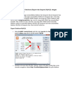 Cara Memindahkan Database Export Dan Imp