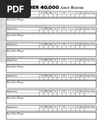 2nd Ed 40K Roster Sheet