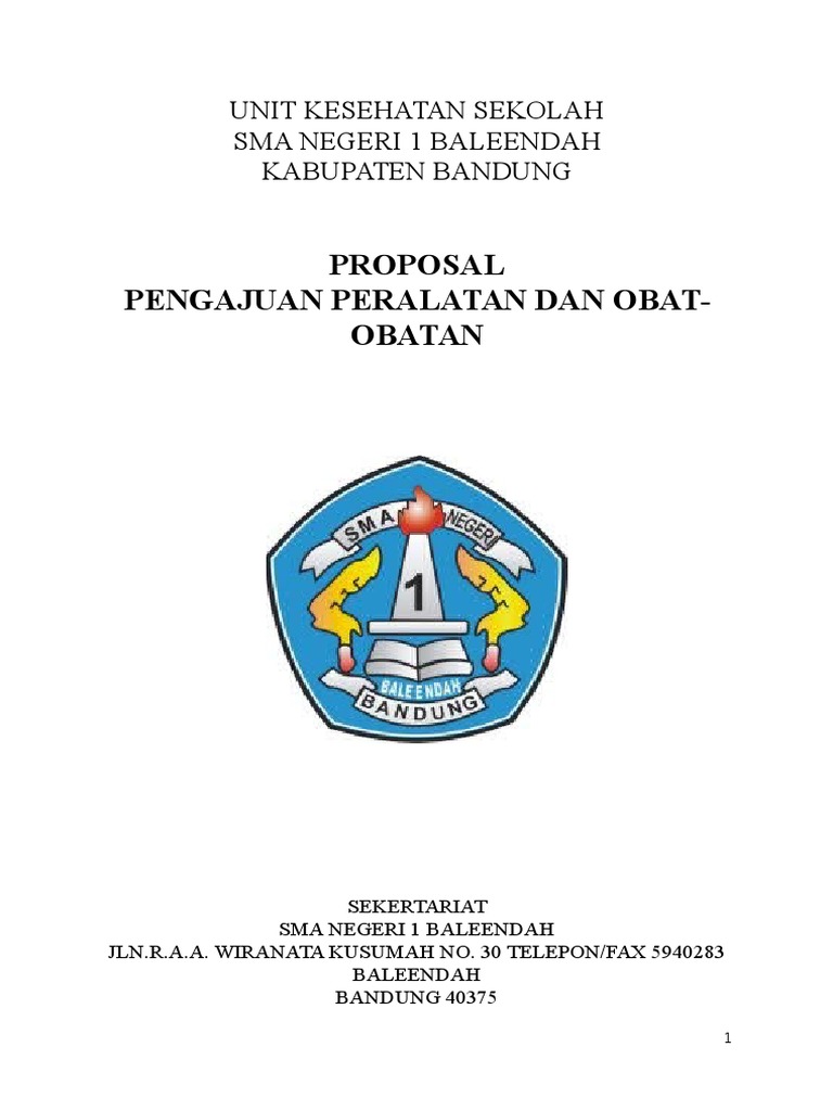 Contoh Proposal Obat Obatan Pdf